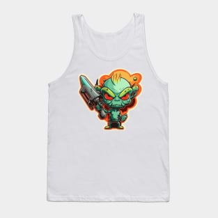 Alien with gun Tank Top